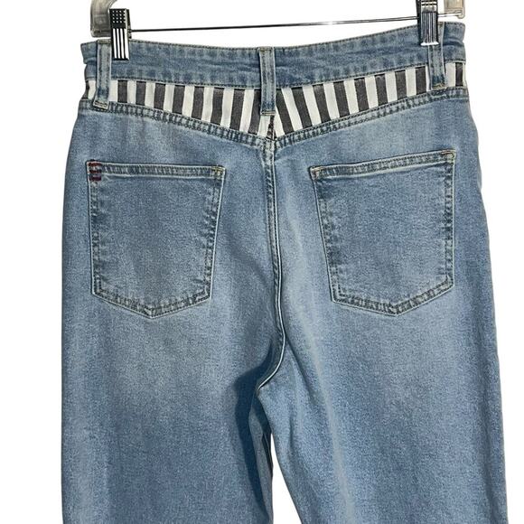 BDG Urban Outfitters Girlfriend Jeans Button Fly Light Wash Raw Hem Size 28 - Picture 4 of 8